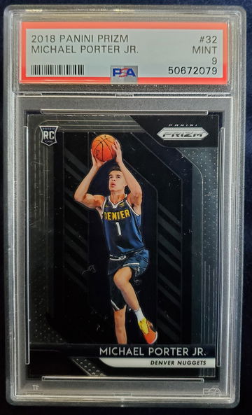 2018-19 Panini Prizm Michael Porter Jr Rookie #32 PSA 9 Mint