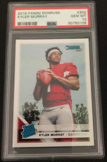 2019 Donruss #302 Kyler Murray Rated Rookie RC PSA 10 Gem Mint Cardinals