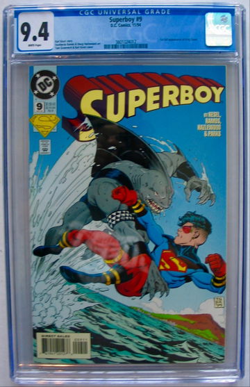 Superboy #9 - CGC 9.4 - 1st Appearance of Shark King