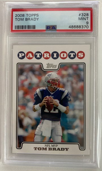 2008 Topps Tom Brady #328 PSA 9