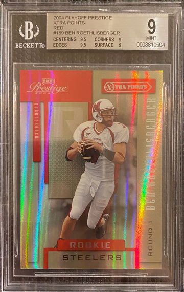 2004 Playoff Prestige Xtra Points Red #159 Ben Roethlisberger BGS 9 RC