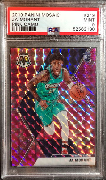 2019 Mosaic Ja Morant #219 Pink Camo PSA 9 MINT