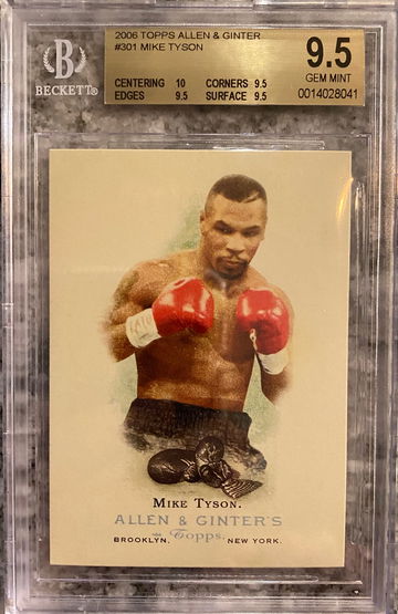 2006 Topps Allen Ginter #301 Mike Tyson BGS 9.5