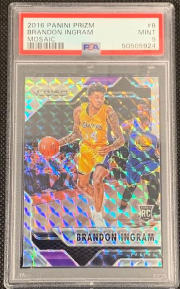 2016 Panini Prizm Brandon Ingram Mosaic Rookie PSA 10 Lakers