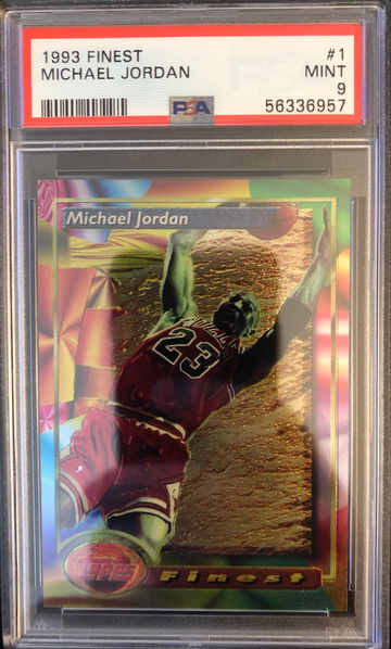 Michael Jordan 1993 Finest #1 PSA 9