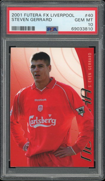 2001 Futera FX Liverpool Steven Gerrard #40 PSA 10 POP 1