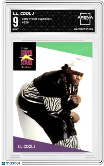 1991 ProSet SuperStars L.L. Cool J #129 Arena Club 9