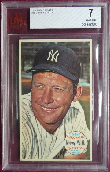 1964 Topps Giant -Mickey Mantle-BVG 7