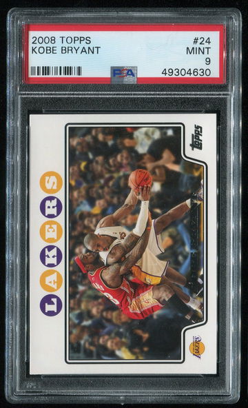 2008 Topps Kobe Bryant with Lebron James PSA 9