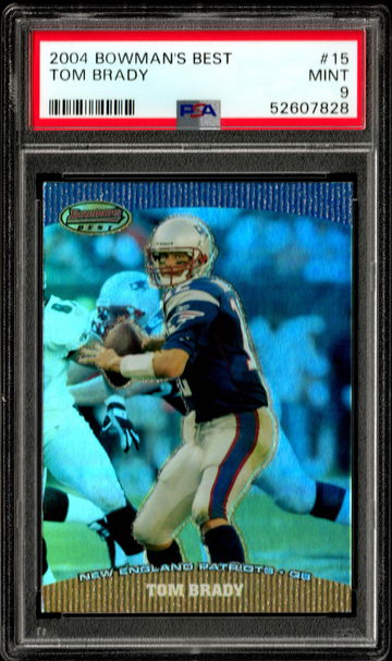 Tom Brady 2004 Bowman's Best #15 PSA 9 MINT - Looks like a refractor