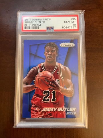 Jimmy Butler Hottest Player in the world 2014 Prizm blue /99 rare