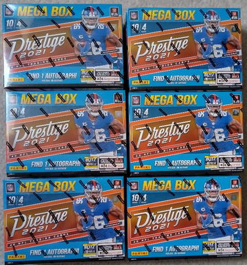 2021 Panini Prestige Football Mega Box (Lot of 6)