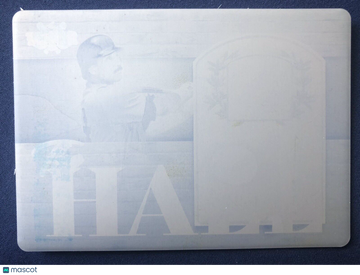 JIM RICE (1 of 1) 2022 Leaf Lumber Cyan Printing Plate "The Hall" 1/1 Red Sox