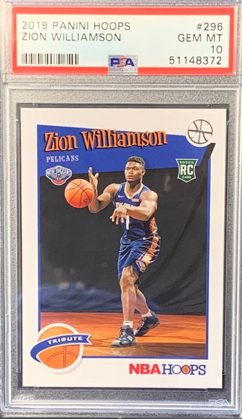 2019 Hoops Tribute Zion Williamson PSA 10