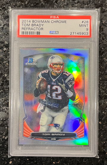 2014 Bowman Chrome TOM BRADY Refractor #28 - PSA 9 Mint GOAT