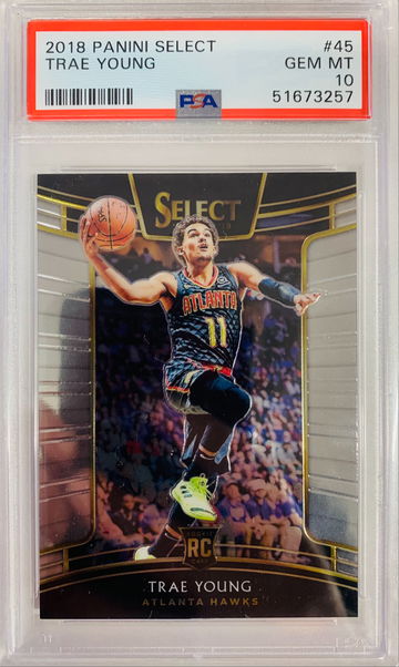 2018 Select Concourse Rookie Trae Young PSA 10 RC Atlanta Hawks