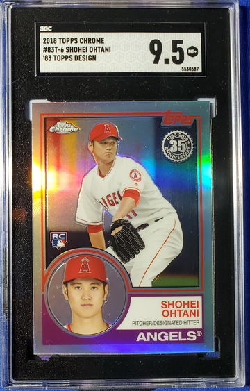 2018 Topps Chrome Shohei Ohtani 83 Topps Design Rookie