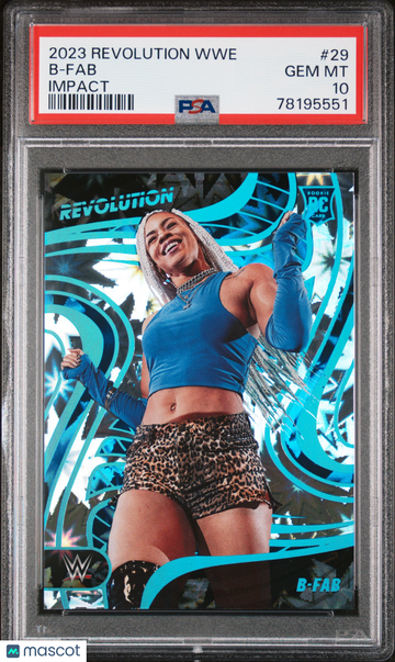 2023 Panini Revolution WWE B-Fab #29 Impact PSA 10