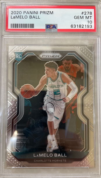2020 Panini Prizm Lamelo Ball PSA 10 Gem-Mint POP 101