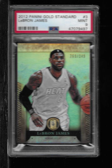 2012 PANINI GOLD STANDARD LEBRON JAMES PSA 9