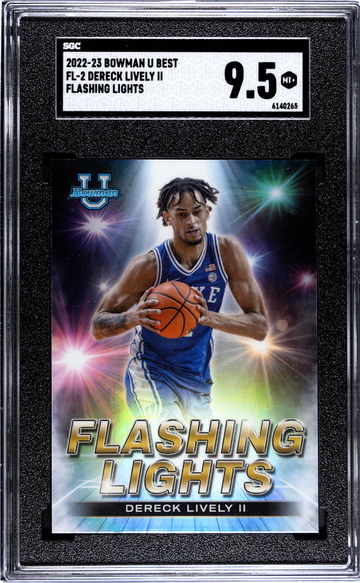 2022 Bowman U Best Flashing Lights Dereck Lively II #FL-2 SGC 9.5