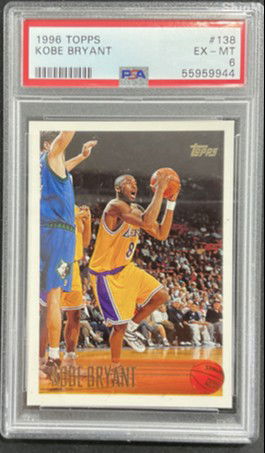 Kobe Bryant Topps Rookie PSA6