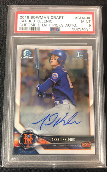 Jarred Kelenic 2018 Bowman Chrome Auto PSA 9