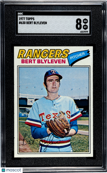 1977 Topps Bert Blyleven #630 SGC 8