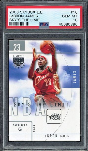 Lebron James skybox LE sky’s the limit 10