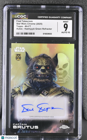 2025 Topps Star Wars Chrome Fred Tatasciore 47/99 #A-FT CGC 9