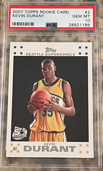 Kevin Durant - 2007 Topps Rookie Card #2 PSA 10