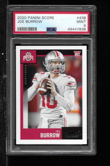 2020 SCORE JOE BURROW #438 PSA 9