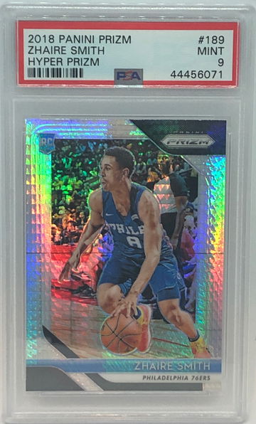 2018 Prizm Hyper Zhaire Smith PSA 9