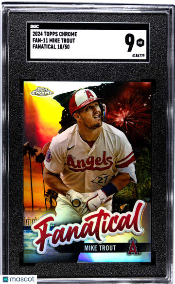 2024 Topps Chrome Mike Trout #FAN-11 Fanatical SGC 9