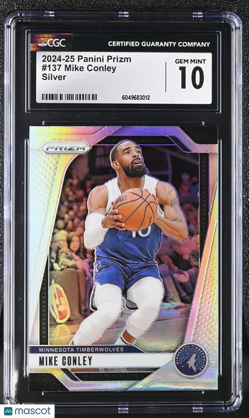 2024-25 Panini Prizm Mike Conley #137 Silver CGC 10