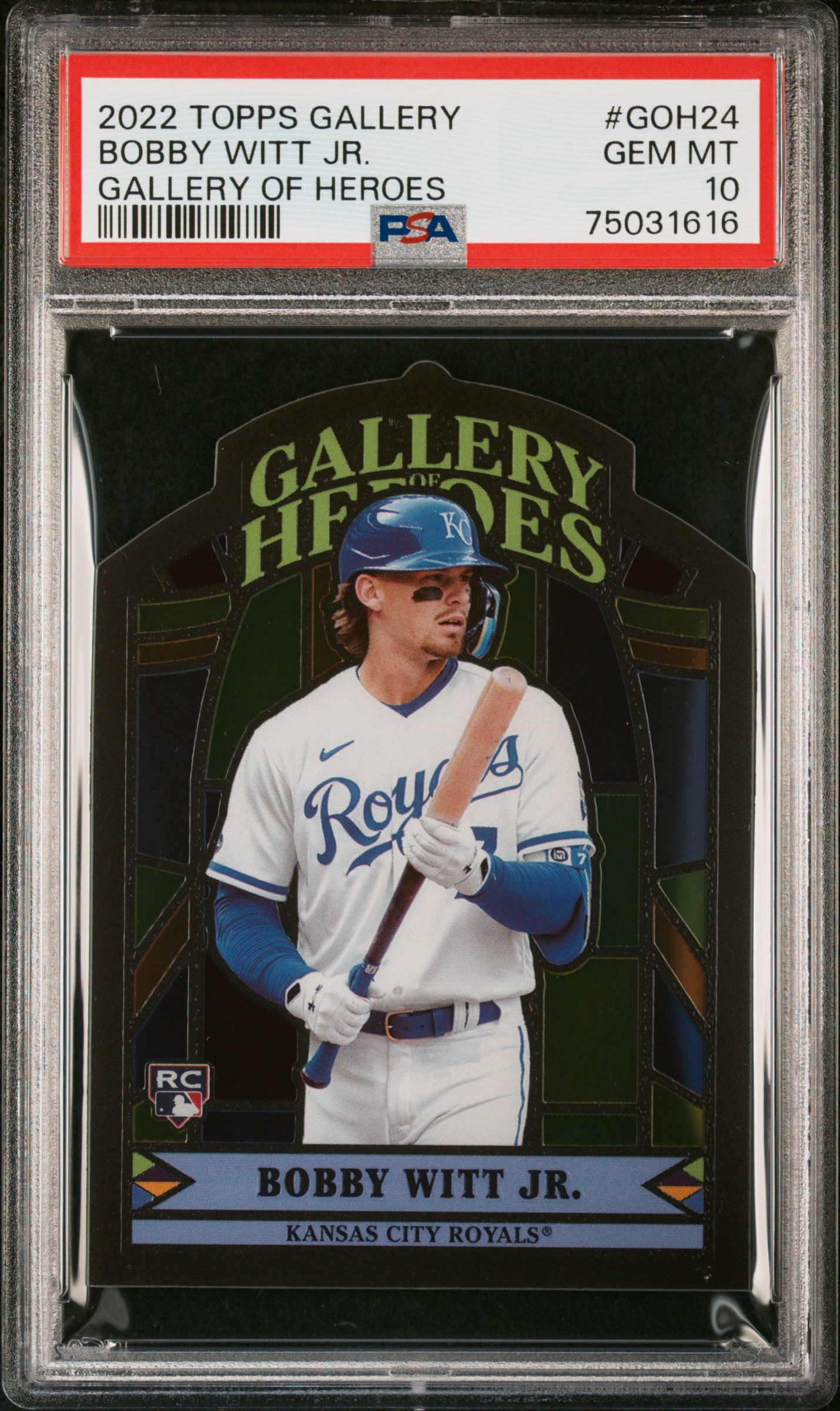 2022 Topps Gallery Gallery Of Heroes Bobby Witt JR. #GOH24 PSA 10