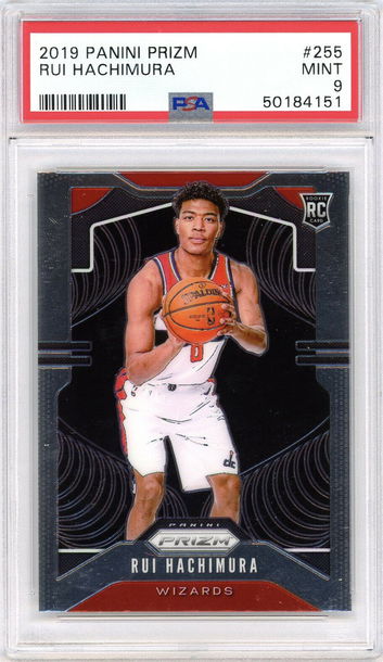 2019 Panini RUI HACHIMURA Prizm Rookie RC PSA 9 MINT #255 Washington Wizards