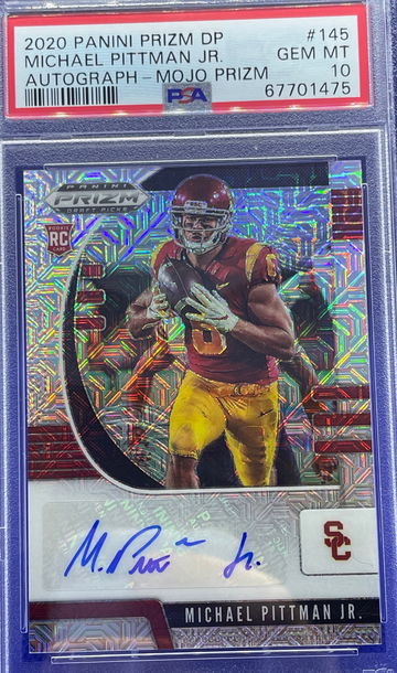 2020 Panini Prizm DP Michael Pittman Jr. Mojo Autograph /49 PSA 10 Gem Mint USC