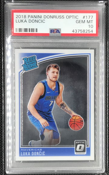 2018 Panini Donruss Optic #177 Luka Doncic PSA 10 RC Rookie