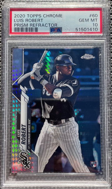 2020 Topps Chrome Luis Robert Prism Refractor PSA 10