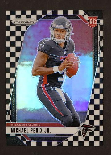 2023 Panini Prizm 378 Michael Penix Jr. Checkered Rookie Atlanta Falcons