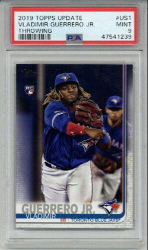 2019 TOPPS UPDATE #US1 VLADIMIR GUERRERO JR. BASEBALL CARD BLUE JAYS PSA 9 MINT