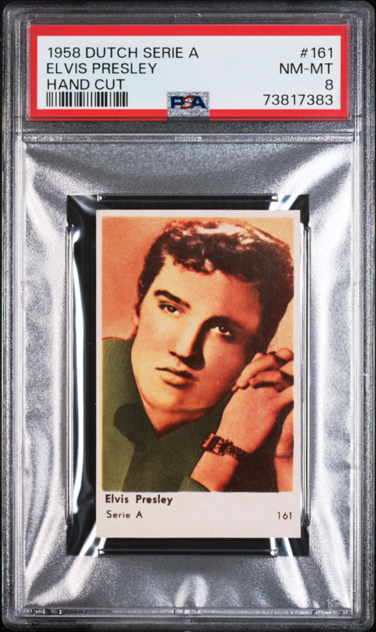 Elvis Presley 1958 Dutch Serie A Jenkki #161 PSA 8 RARE POP 1. NONE HIGHER!