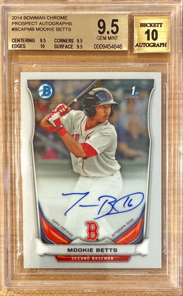 2014 Bowman Chrome Prospect Autographs Mookie Betts