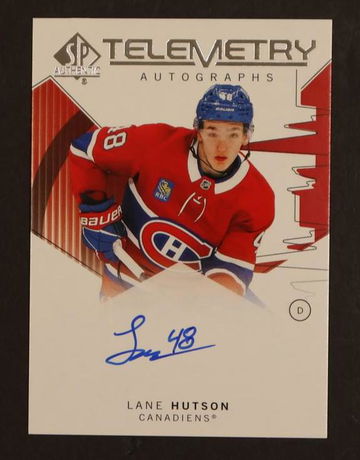 2024 Upper Deck SP Authentic #T-LH Lane Hutson Telemetry Autographs