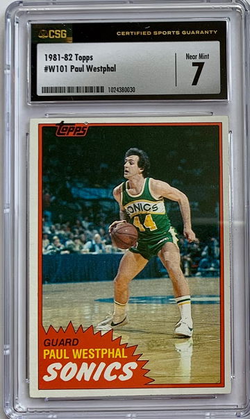 1981 - 82 Topps Basketball #101 - West - Paul Westphal - Graded CSG 7 NM 🔥 WOW