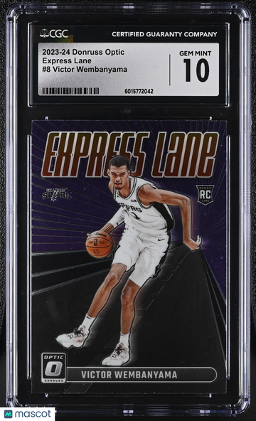 2023-24 Donruss Optic Victor Wembanyama #8 Express Lane CGC 10