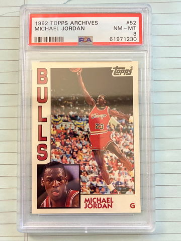 1992 Topps Archives #52 Michael Jordan PSA 8