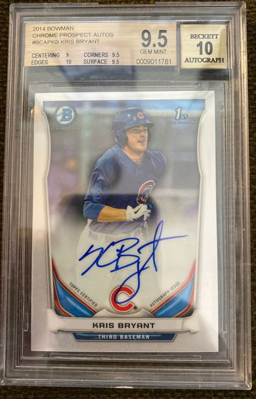 2014 Bowman Chrome Prospect Auto Kris Bryant