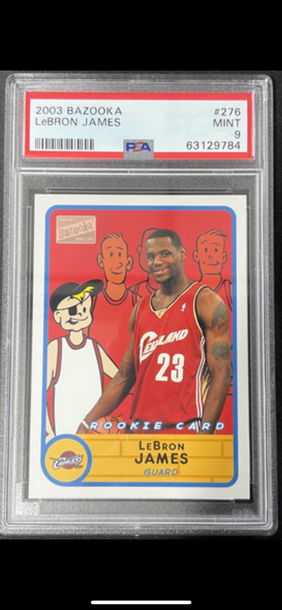 2003-2004 Lebron James Bazooka RC #276 PSA 9 MINT Cavaliers Rookie